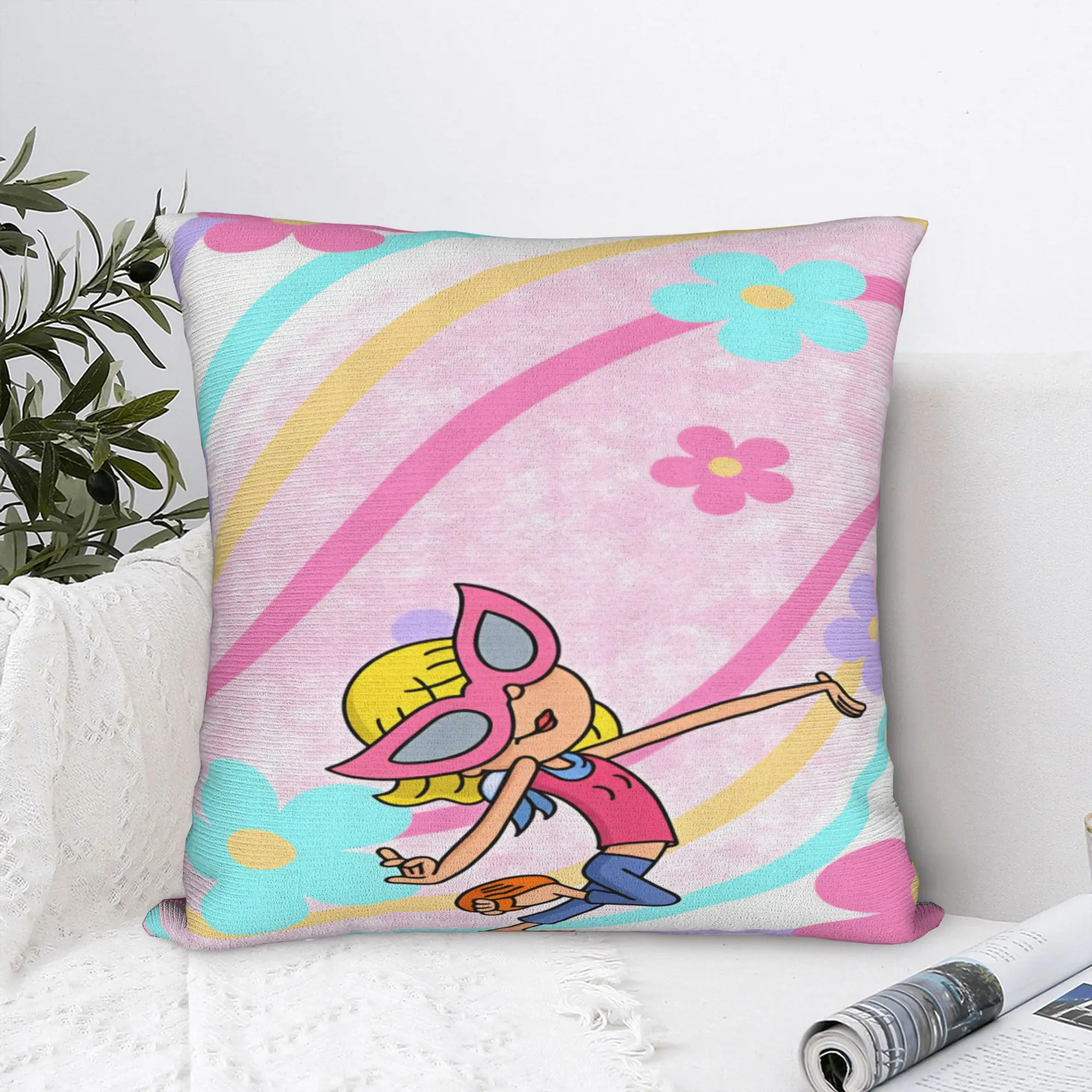 Lizzies Cartoon McGuires Pillow Cover  Soft Cushion Cover Funny Pillow Case For Sofa Couch Bed Living Room