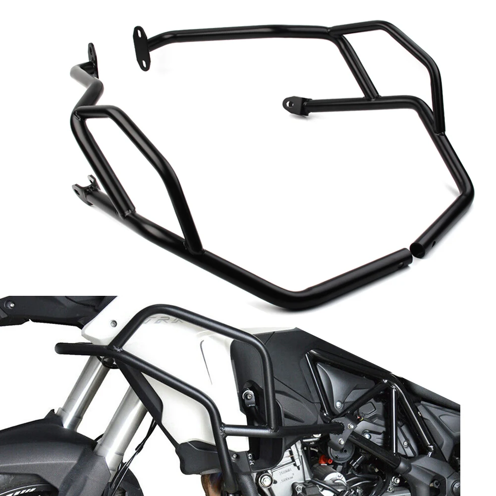 Motorcyclce Upper Crash Bar Engine Guard Frame Protector for Benelli TRK 502 X BJ 500 GS 2017 2018 2019 2020 2021 Black Steel