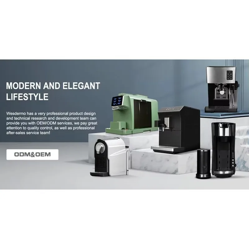 Hot Milk Hot Water Steam Latte Cappuccino Double Boiler Smart Fully Automatic Espresso Coffee Machine With Grinder