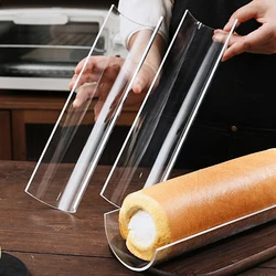 New Thickening 30CM Cake Roll Shaping Insert Mold U-shaped Transparent Retainer Semicircle Pastry Baking Kitchen Tool