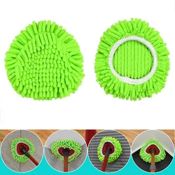 2pcs Mop Replacement Heads Pas for O-Cedar RinseClean Vileda Chenille Washable Mop Pad Spin Mop Refill for Floor Cleaning