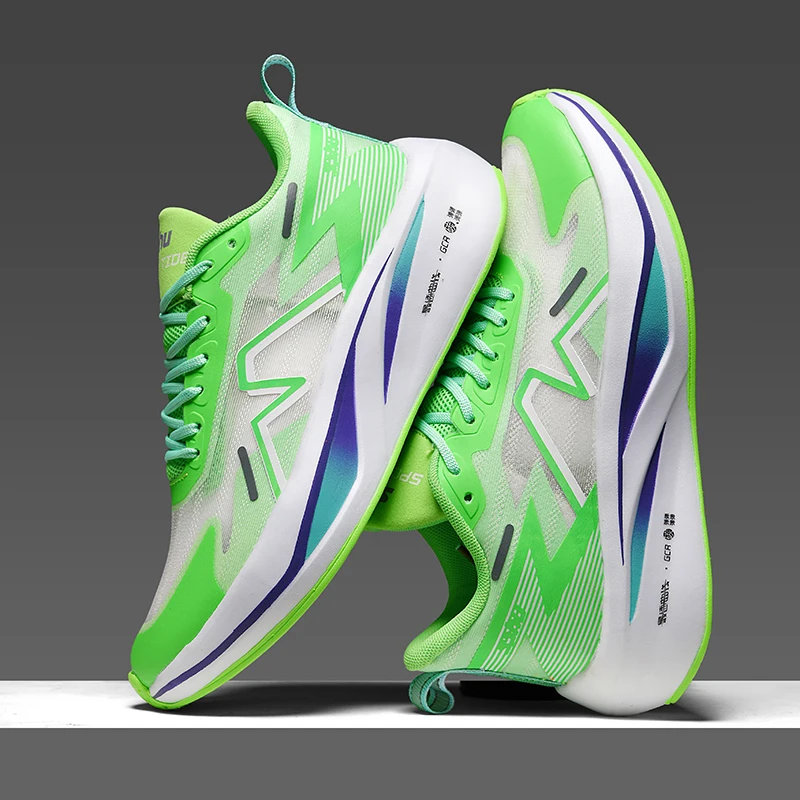 

Hot Selling Mesh Breathable Mens Sports Shoes Lightweight Flexible Balanced Running Shoes Anti Slip Rebound Training Shoes