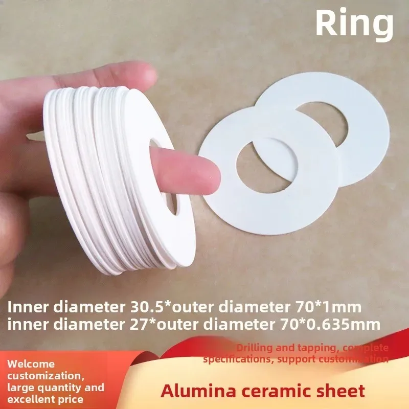 M1 M2 M3 M4 M5 M6 M8 M10 M16 M23 Ceramic Spacer Washer High Temperature Resistant Gasket Sealing Ring Insulating Ceramic Oring