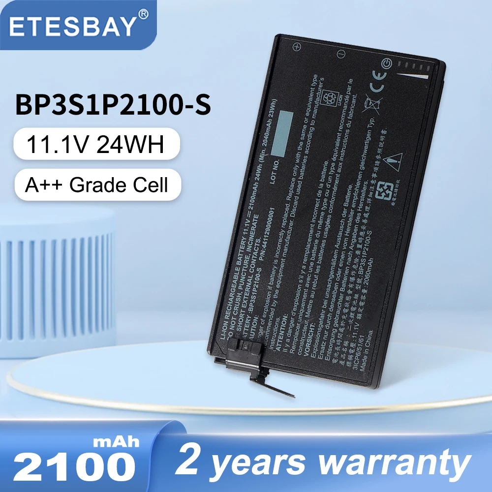 

ETESBAY BP3S1P2100-S 24WH 2100mAh Laptop Battery for Getac V110 Rugged Notebook BP3S1P2100 441129000001 3 Cells