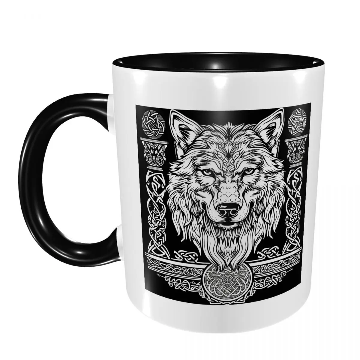 Norse Nordic Viking Celtic Mug Funny Ceramic Coffee Cups Tea Mugs Milk Cup Drinkware Gifts for Friends