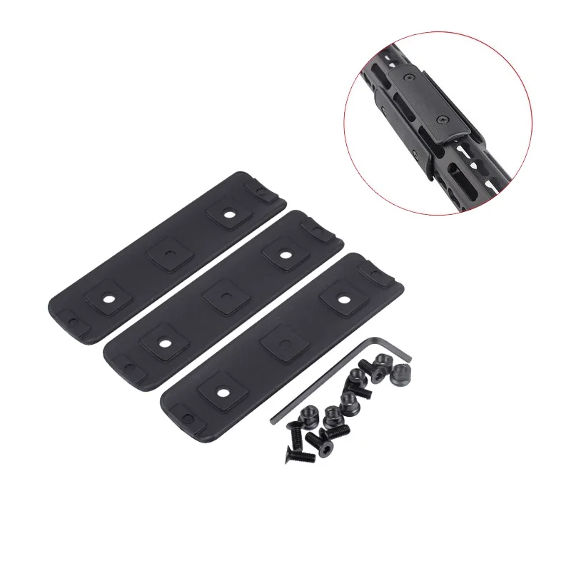 Protectores de riel Keymod 4'' set 3 uds – polímero táctico - imagen 5
