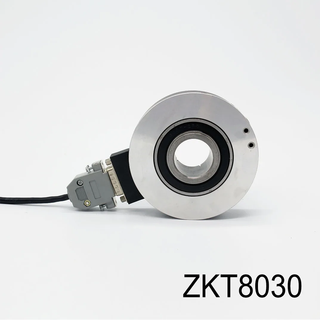 80mm Incremental Rotary Encoder 30mm Hollow Shaft Photoelectric Optical Switches 10-1024-2500 PPR 8-24VDC