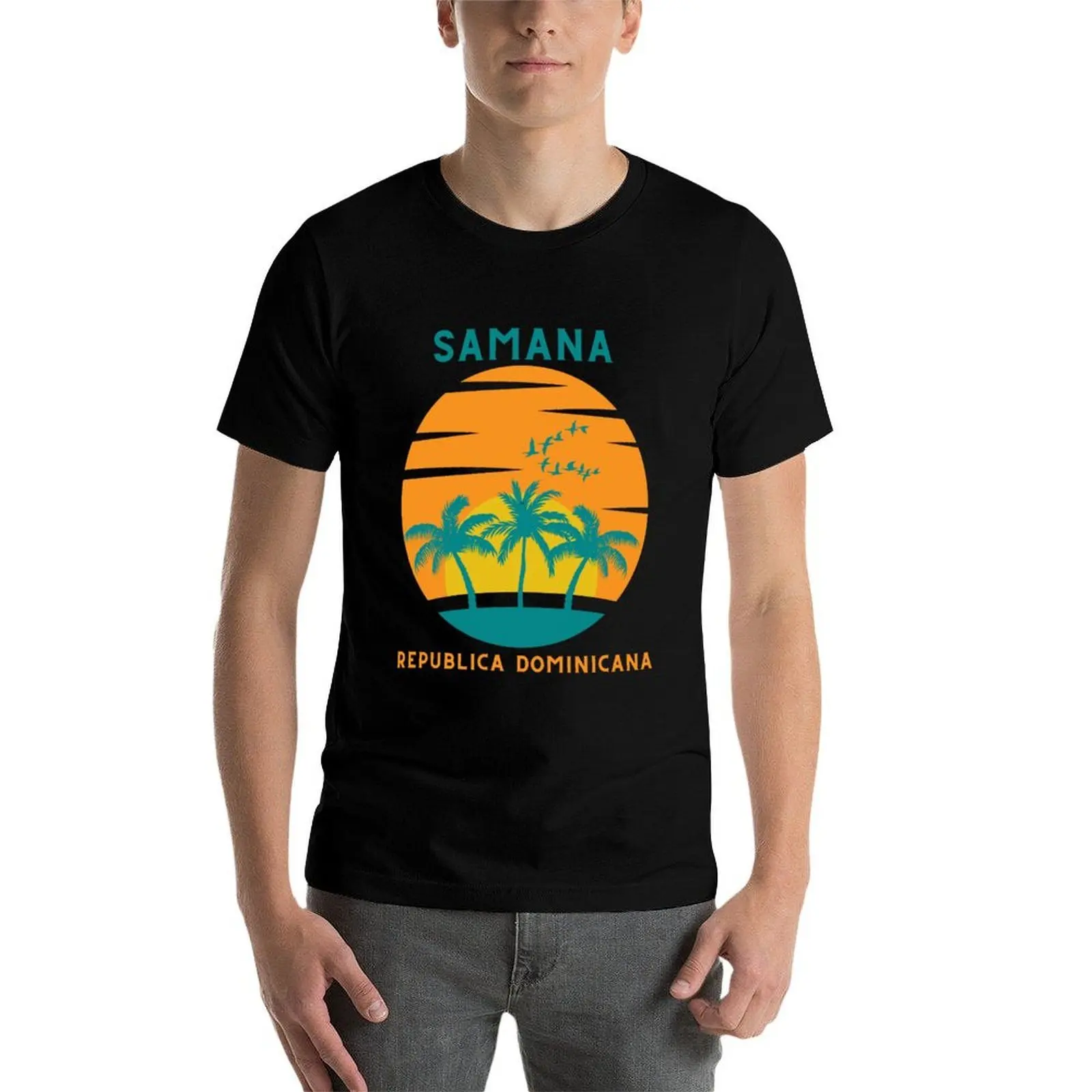 Samana Repubblica Dominicana, Samana Republica Dominicana T-shirt magliette per uomo magliette grafiche maglietta uomo designer T-shirt