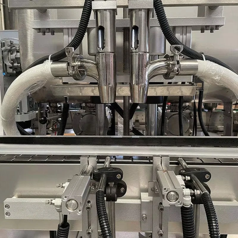 Automatic Servo Double Head Electric High Speed Automatic Rotary chili sauce Pepper Spice Powder Packing Machine