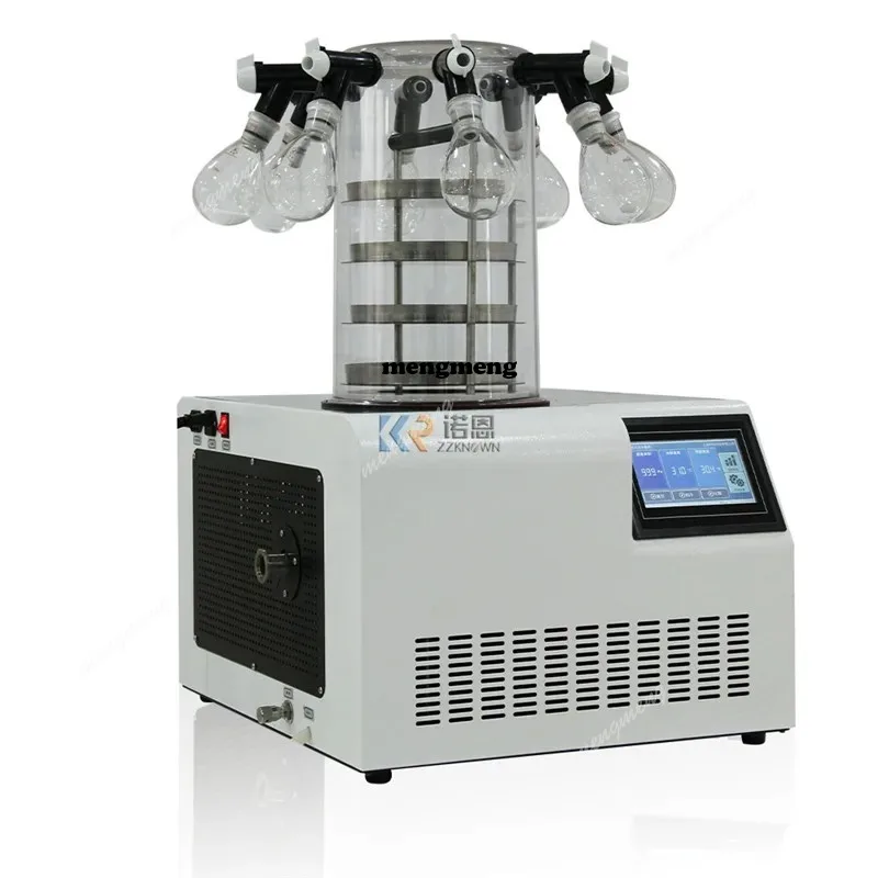 Desk Vertical Freeze Dryer Lab Touch Screen Drying Equipment Freeze Laboratory Normal Lyophilizer Food Fruit Vacuum Drying
