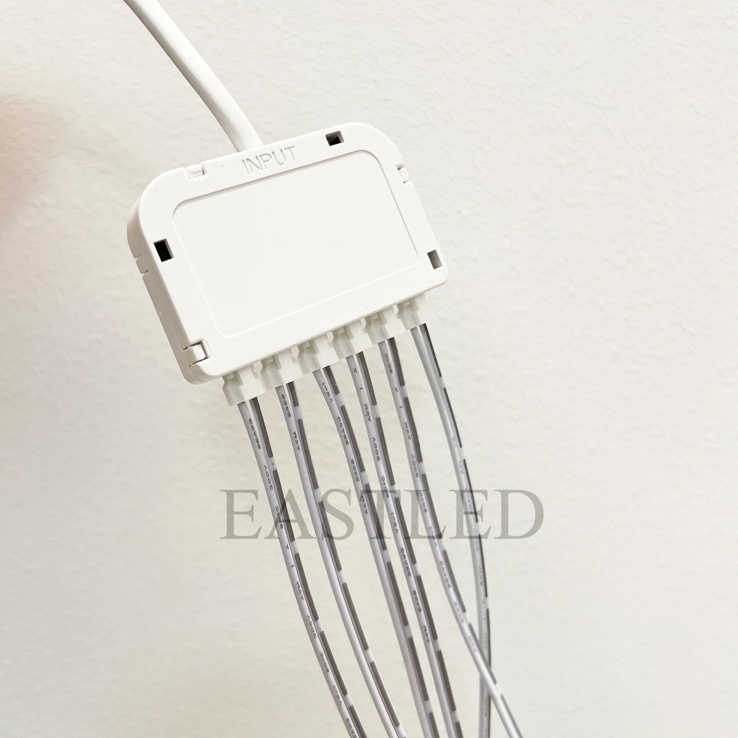Dupont Terminal Junction Box 6 Port Hub Splitter Dupont Male Plug Cable Quick Line Connector for LED Strip Cabinet Light Power