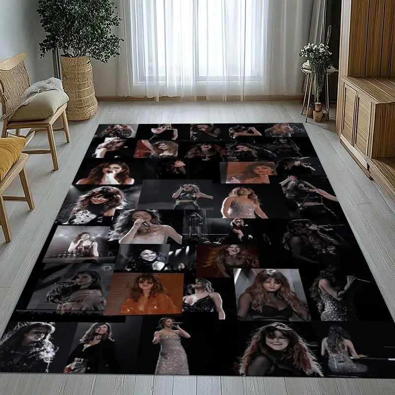 Selena Gomez Meme Star Soft Non-Slip Large Area Rug for Living Room,Bedroom Playroom Carpet Mat for Sofa,Home Decor Gift