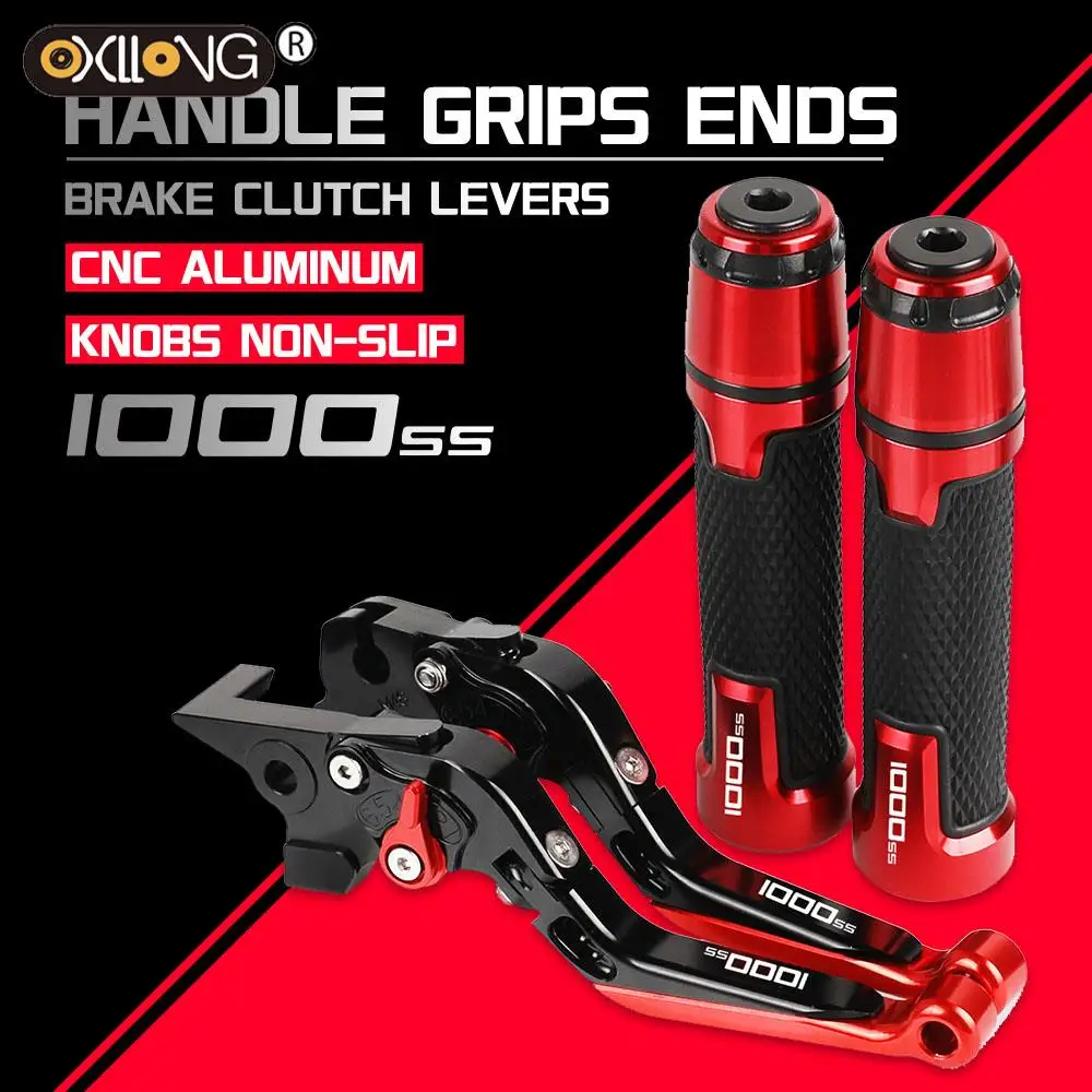 Motorcycle CNC Brake Clutch Levers Handlebar knobs Handle Hand Grip Ends FOR DUCATI 900SS 1000SS 98 99 00 01 02 03 04 05 06