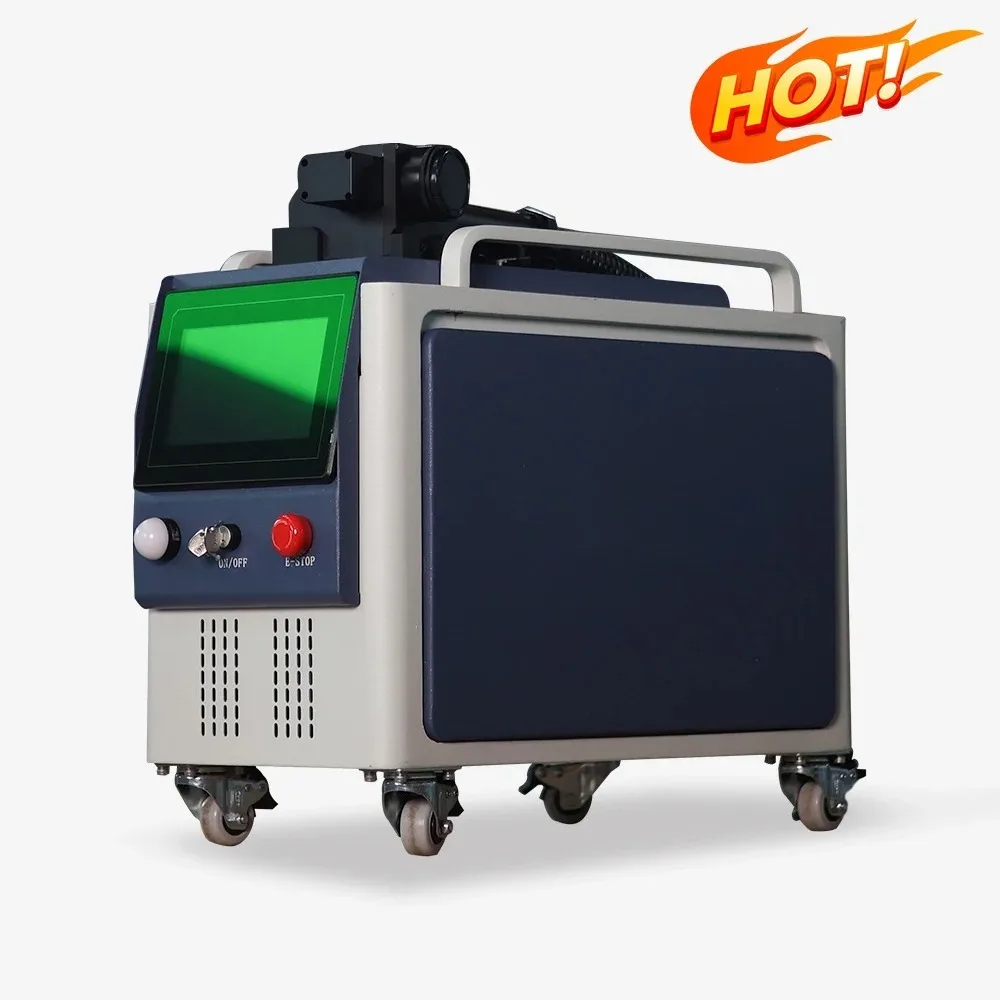 100W 200W 300w Pulse Laser Cleaning Machine for Laser Paint Industrial Grease Removal