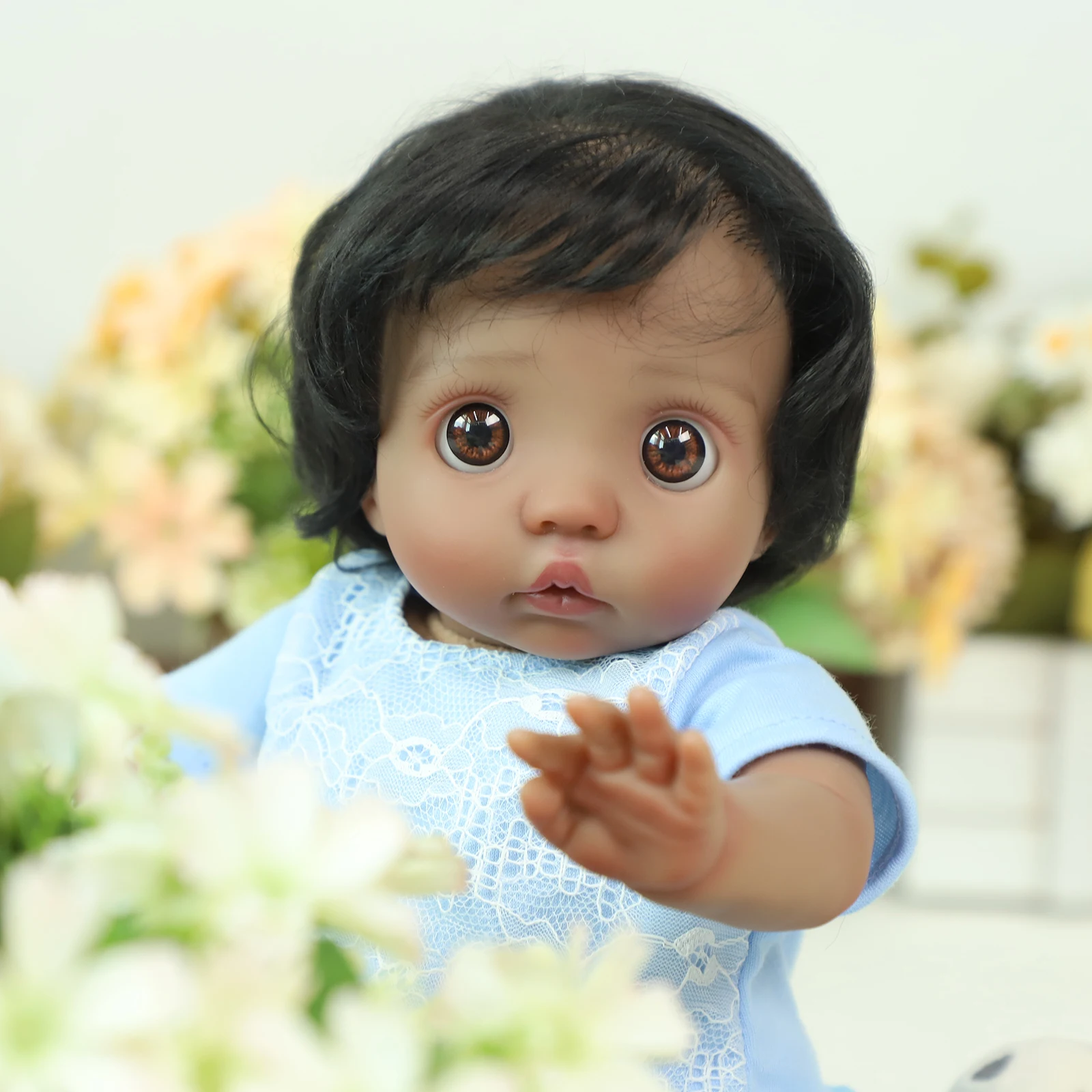 Bonecas reborn realistas, 20 polegadas, bonecas recém-nascidas realistas, corpo de pano macio com brinquedo de alimentação para crianças de 3 anos ou mais