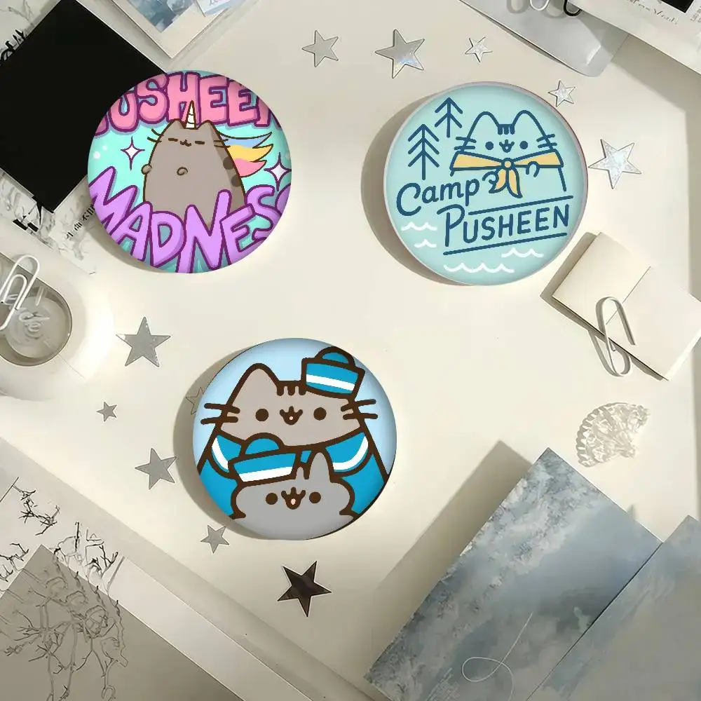 Badge rond en métal souple à bouton pression, accessoires pour