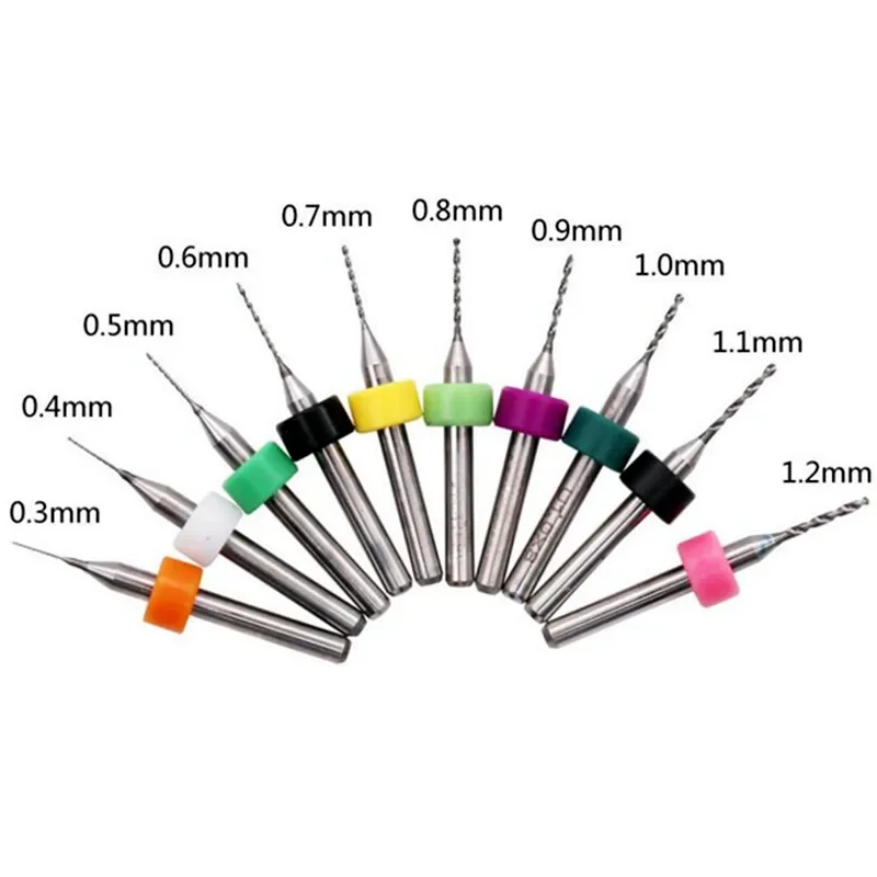 1pcs Drill Bit 0.1mm-2.0mm PCB Drill Bit Tool Kit Tungsten Carbide Metal Milling Bit for Circuit Board Engraving Machine