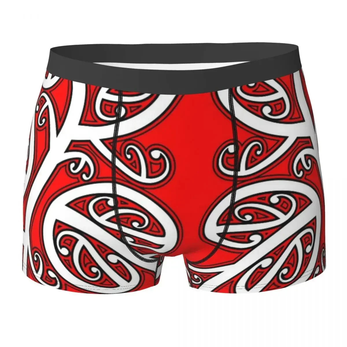 Boxer Underpants Shorts Maori Pattern All Blacks New Zealand Rugby Christmas Gift Mask Panties Men's Soft Underwear