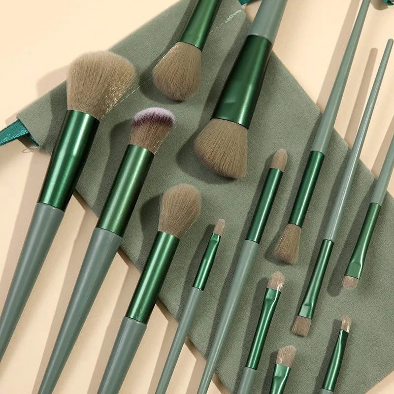 Professional 13PCS Eyeshadow Makeup Brushes Set 5 Colors Soft Hair Female Cosmetics Foundation Blush Brush Beauty Make Up Tools