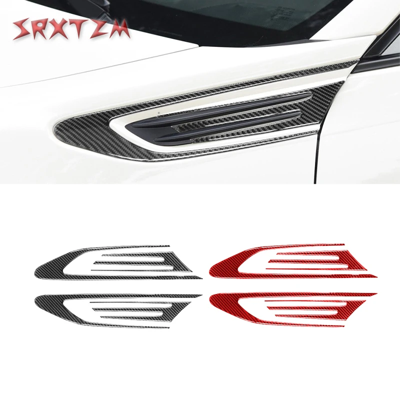 Shark Gills Side Fender Vent Carbon Fiber Wing Air Vent Cover Trim For Subaru BRZ Toyota 86 GT86 2017 2018 2019