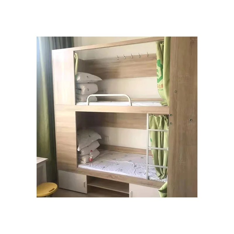 

College students combine up and down beds, staff dormitory ladder belt