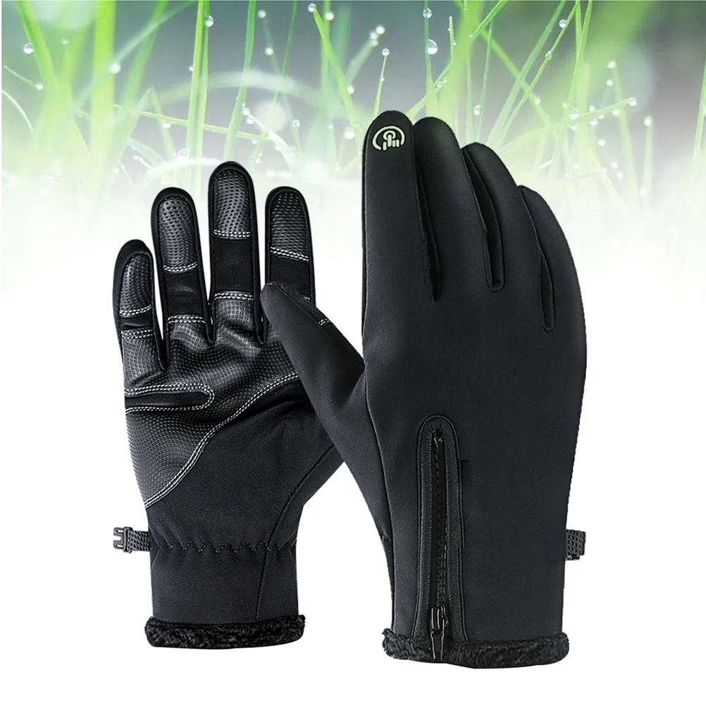 

Women Men Gloves Black L Breathable Warm Cycling Gloves Full Finger Nonslip Outdoor Lace Design Anti Uv Sun Block