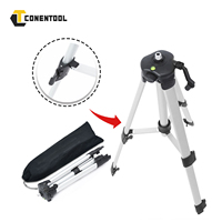 Conentool Aluminum Laser Level Tripod Adjustable Height Stand for Laser Level 1.2M / 1.5M for Laser Level 5/8\