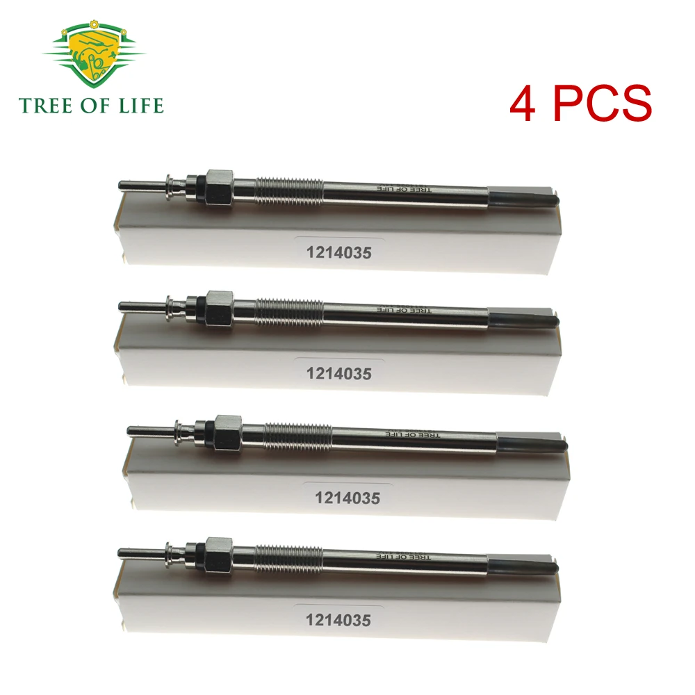 4X Glow Plugs 11V For Vauxhall Astra IV V VI 2000+ Combo Corsa II III 2000-2014 Corsavan II Meriva Zafira II 1.7 CDTI Dual Core