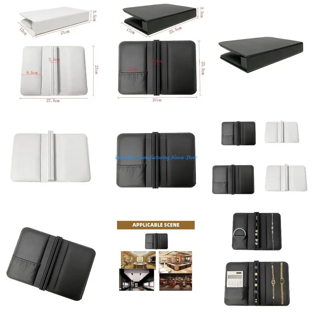 

E56A Elegant Earring Book Portable Earring Jewelry Storage Holder Book Designed Felt Pages Jewelry Case