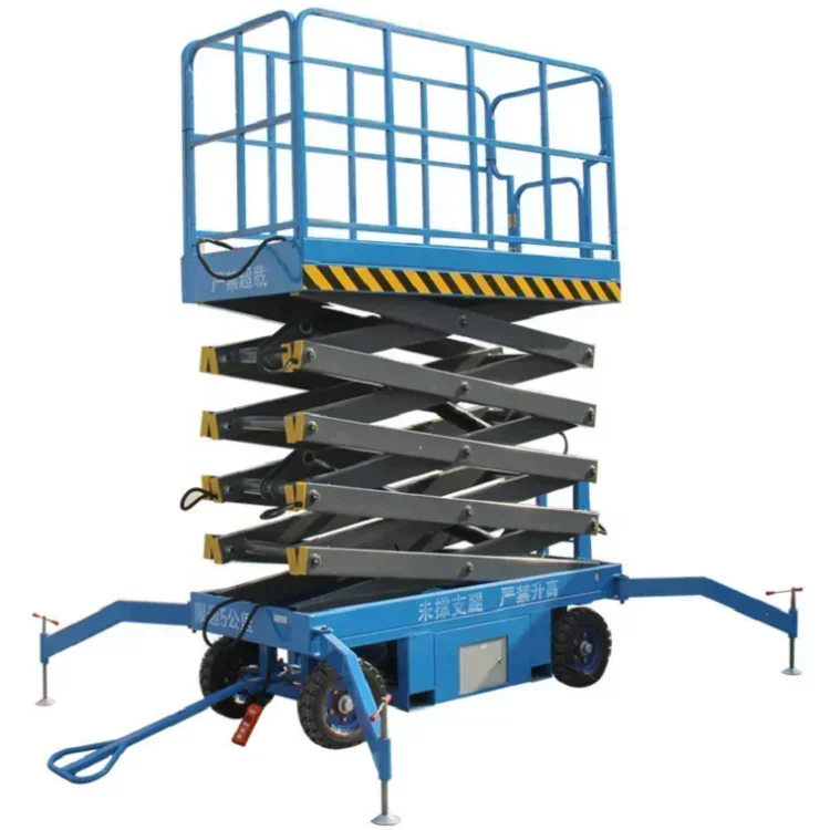 New Hydraulic Lifting Equipment Small Mobile Scissor Lift Safe Electric Lifting Platform For High-altitude Operations