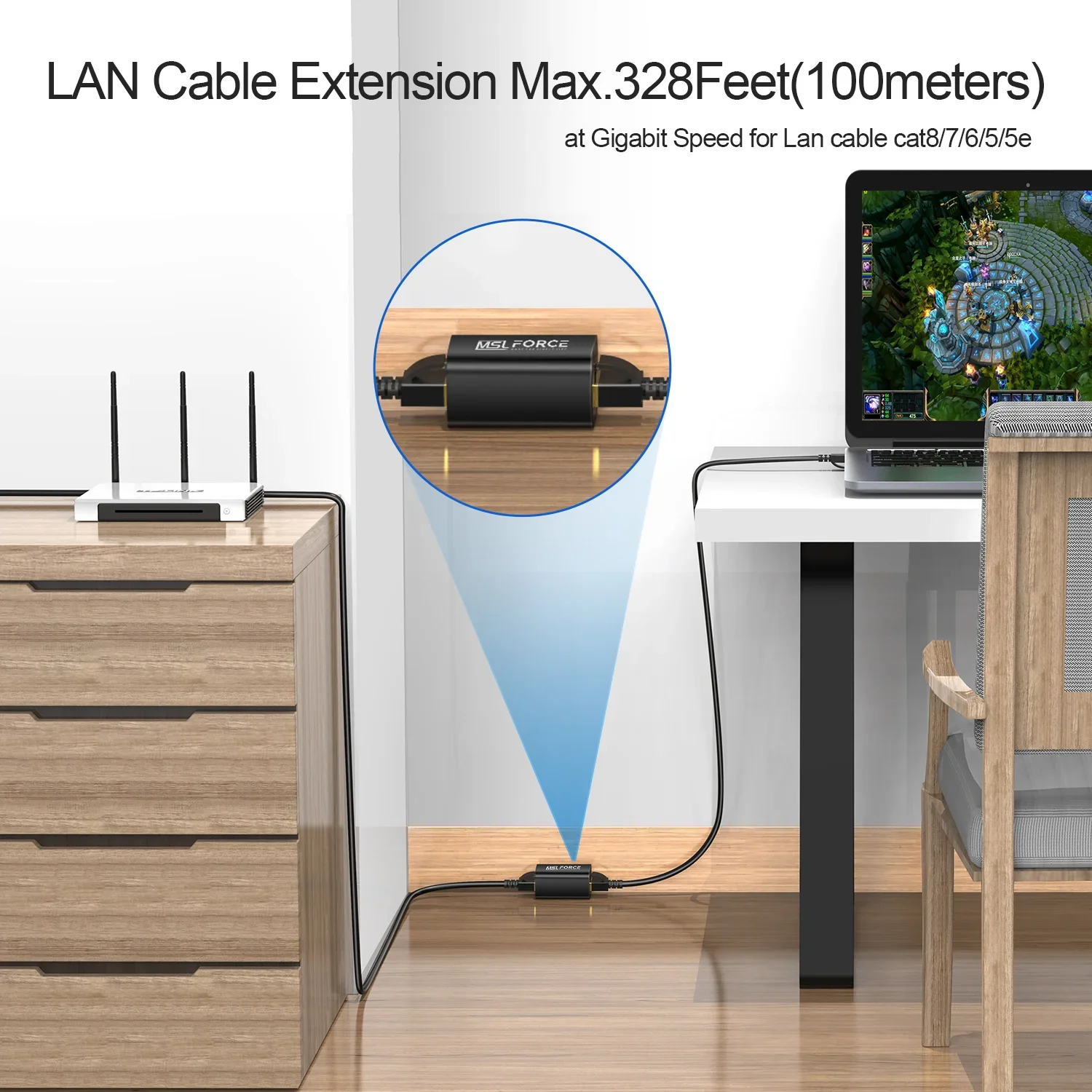 イーサネットコネクタプラグ,接続コードRj45,10gbs, cat 5e, 6, 7, 8,カプラー拡張器,ネットワークケーブル,インターネット回線,2個