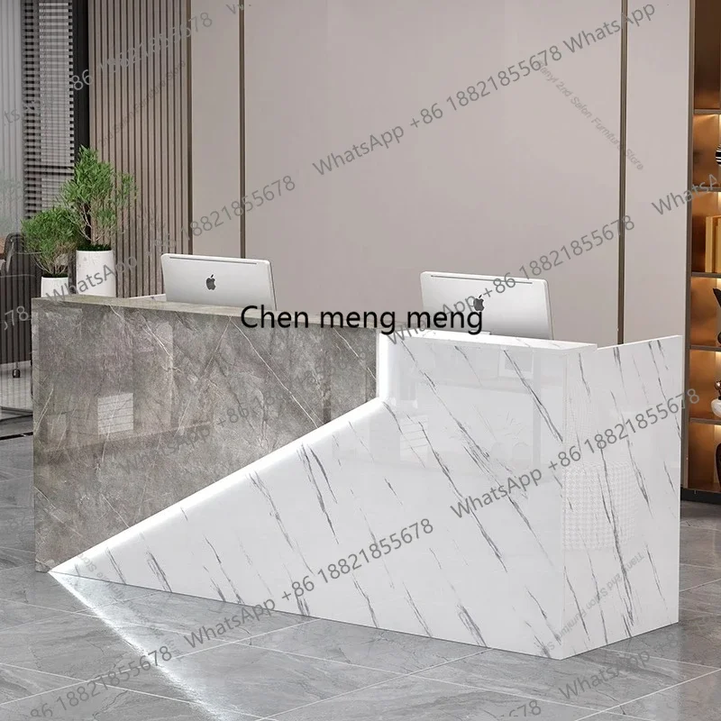 EE182 Modern Consulting Company Front Desk Nordic Creative Beauty Salon Enterprise Reception Desk Commercial Office Furniture