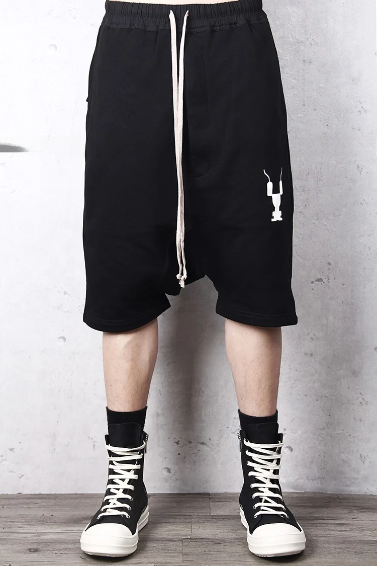 

Легкие хлопковые шорты-карго с заниженной талией для мужчин, в стиле хип-хоп, с геометрическим принтом, классические летние шорты Rodriguez