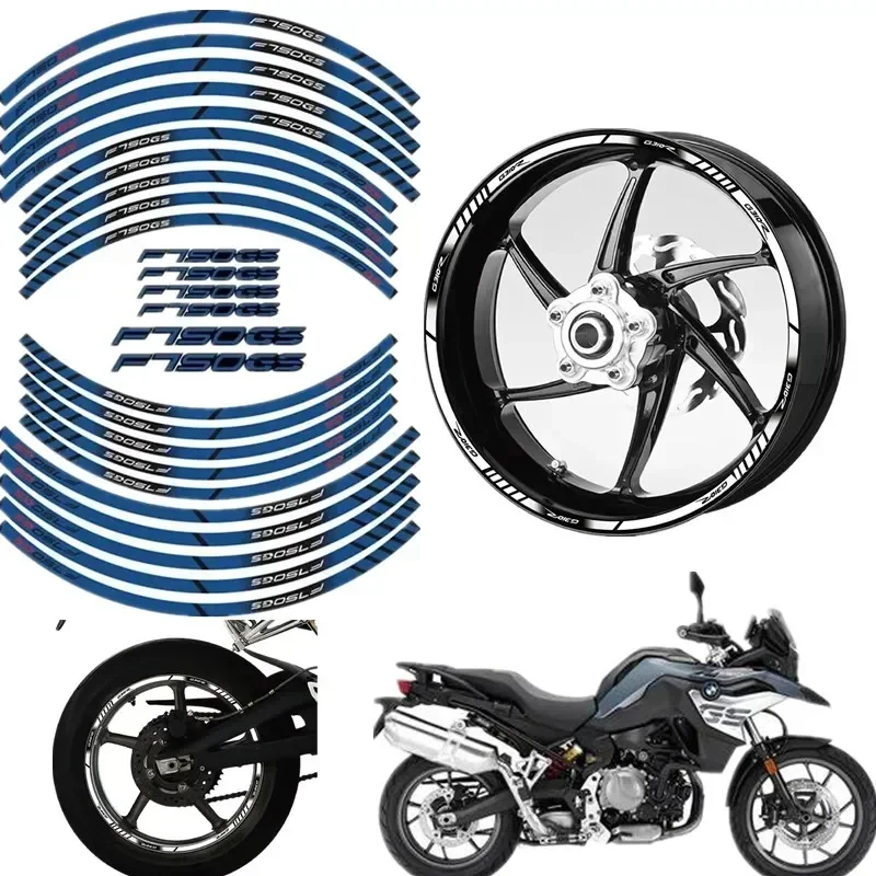 Motocicleta Peças Contour Wheel Decoration, Adesivo Decalque para BMW F750GS, Motor C