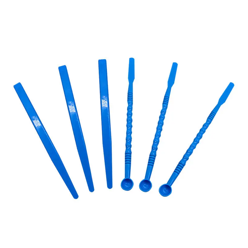 

100 шт., стоматологический шпатель для смешивания, нож для смешивания, шпатель для штукатурки, форма для цементного порошка, материал, шпатель для гипсового смешивания, инструмент для смешивания стоматологии