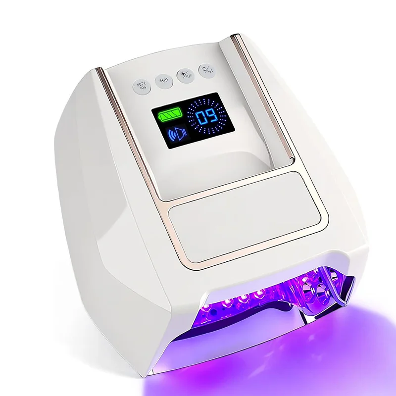 126W Rechargeable Nail Lamp Wireless Gel Polish Dryer Pedicure Machine Cordless Nail Art Lamp