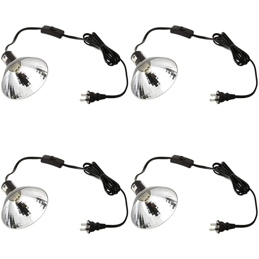 

2 Pack Reptile Habitat Lighting, Terrarium Heat Lamp Halogen Mini Dome