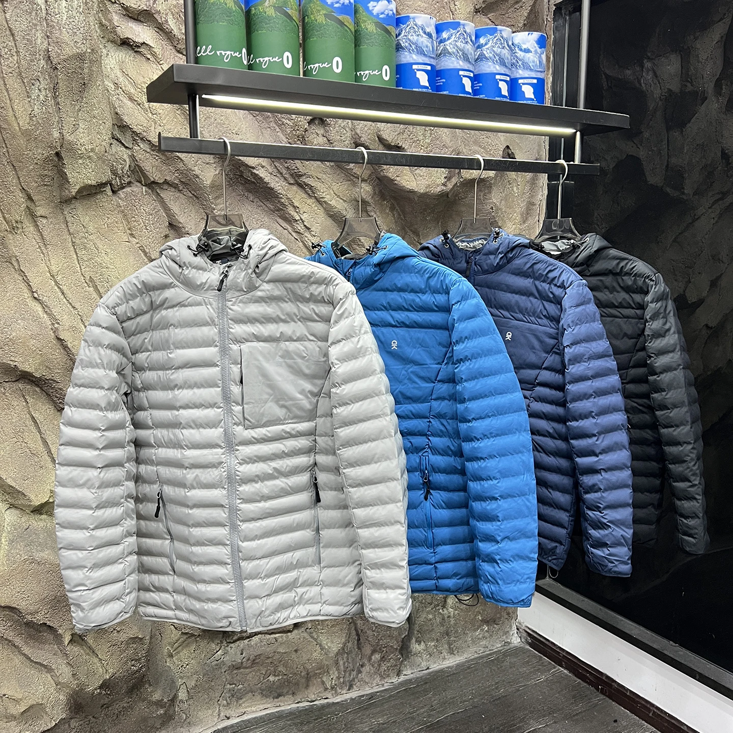 Picture 6: Pureblooded Lightweight Tech Cotton Hooded Men's Jacket Waterproof Autumn Winter Fashionable Casual Standard Fit Long Sleeve