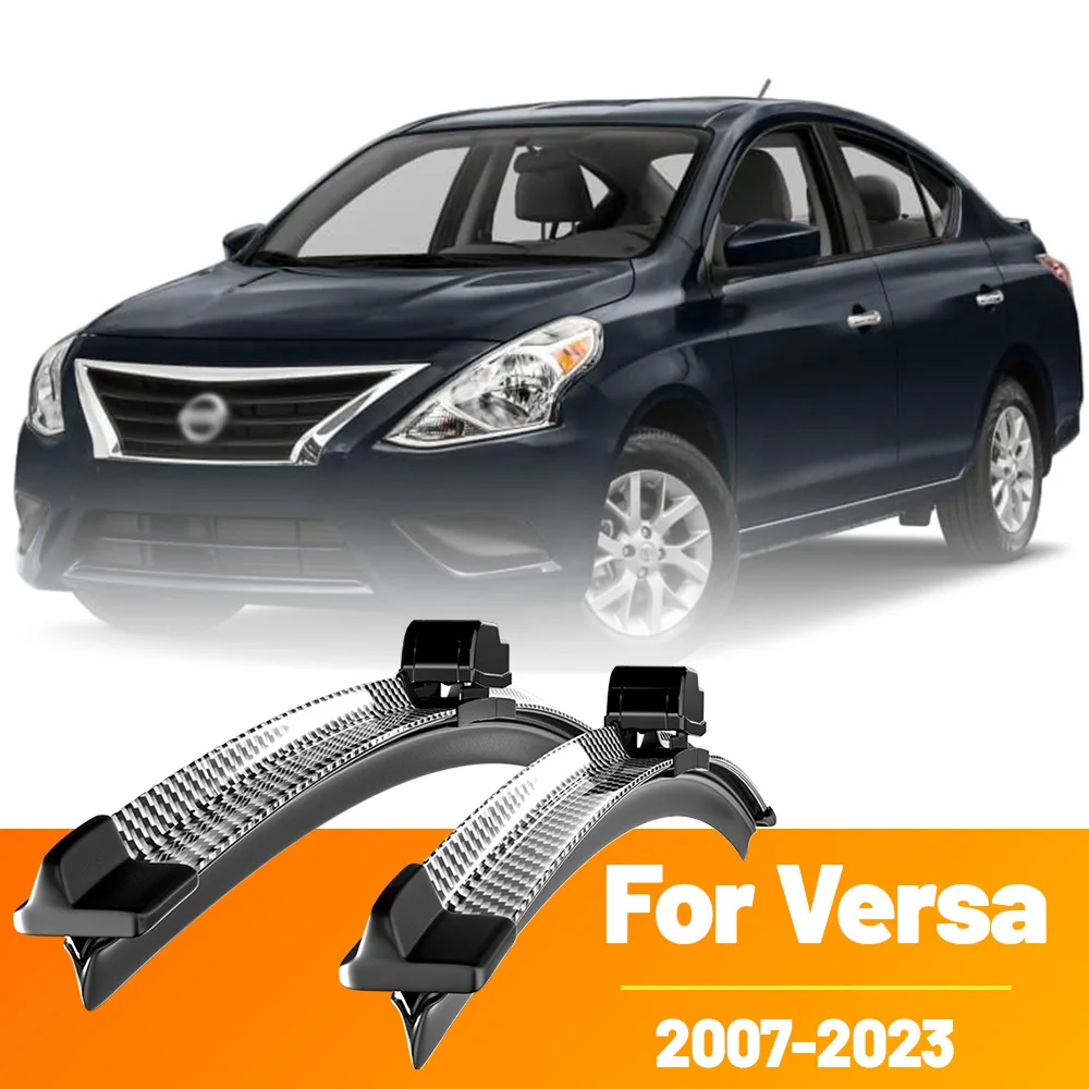

2pcs Front Windshield Windscreen Wiper Blades Carbon Fibre Wipers For Nissan Versa 2007-2023 2008 2011 2012 2013 2019 2020 2021
