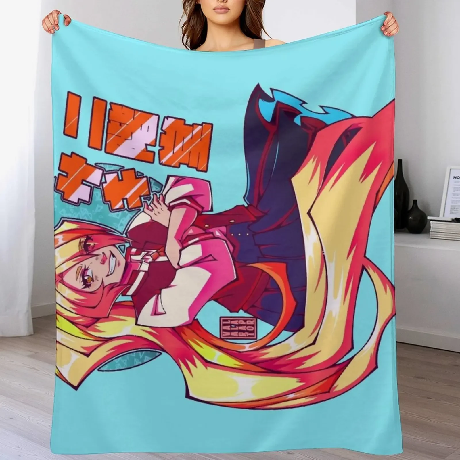 

It's Saki! Throw Blanket No Pilling Soft Warm Blanket for Bed