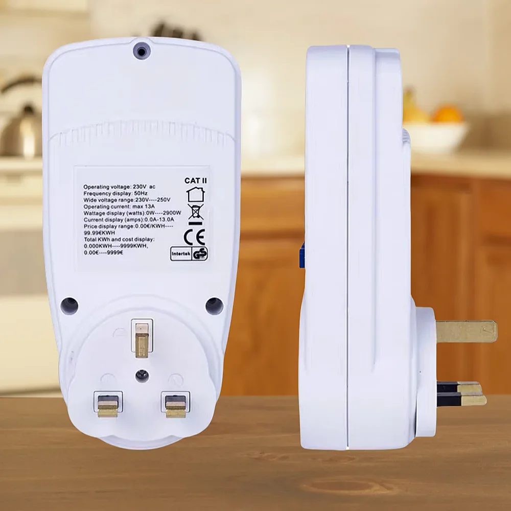 Inteligente Tomada De Faturamento De Energia, LCD Digital Power Metering Socket, Medição De Eletricidade Plug, UE REINO UNIDO AU EUA, AC110V-250V