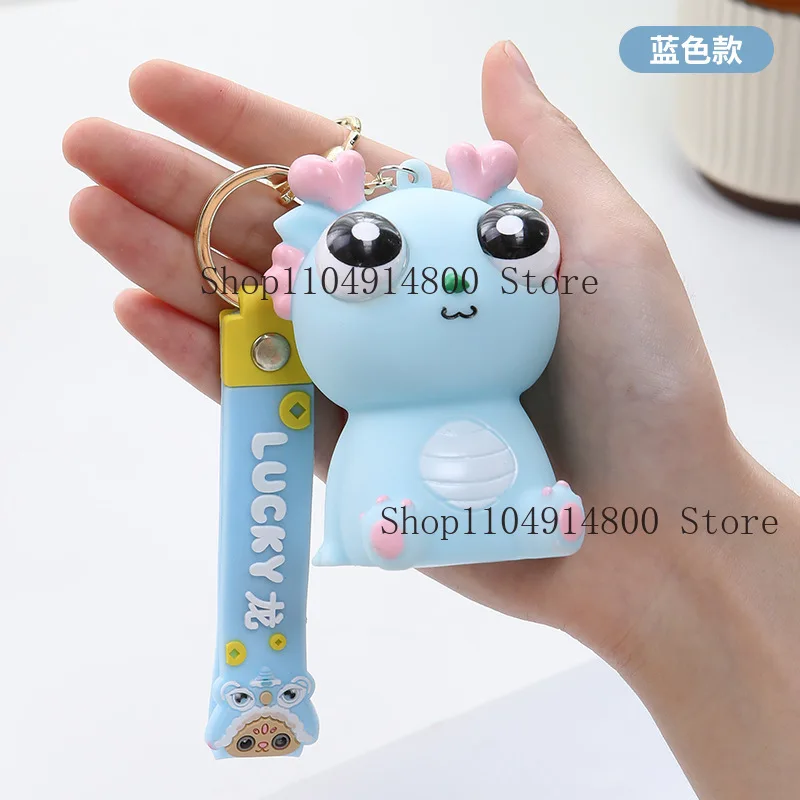 Zabawka antystresowa Kreatywny Smok Dinozaur z Wydzielającymi Się Oczami, Śmieszna Zabawka Sensoryczna do Ściskania i Wyładowywania Energii