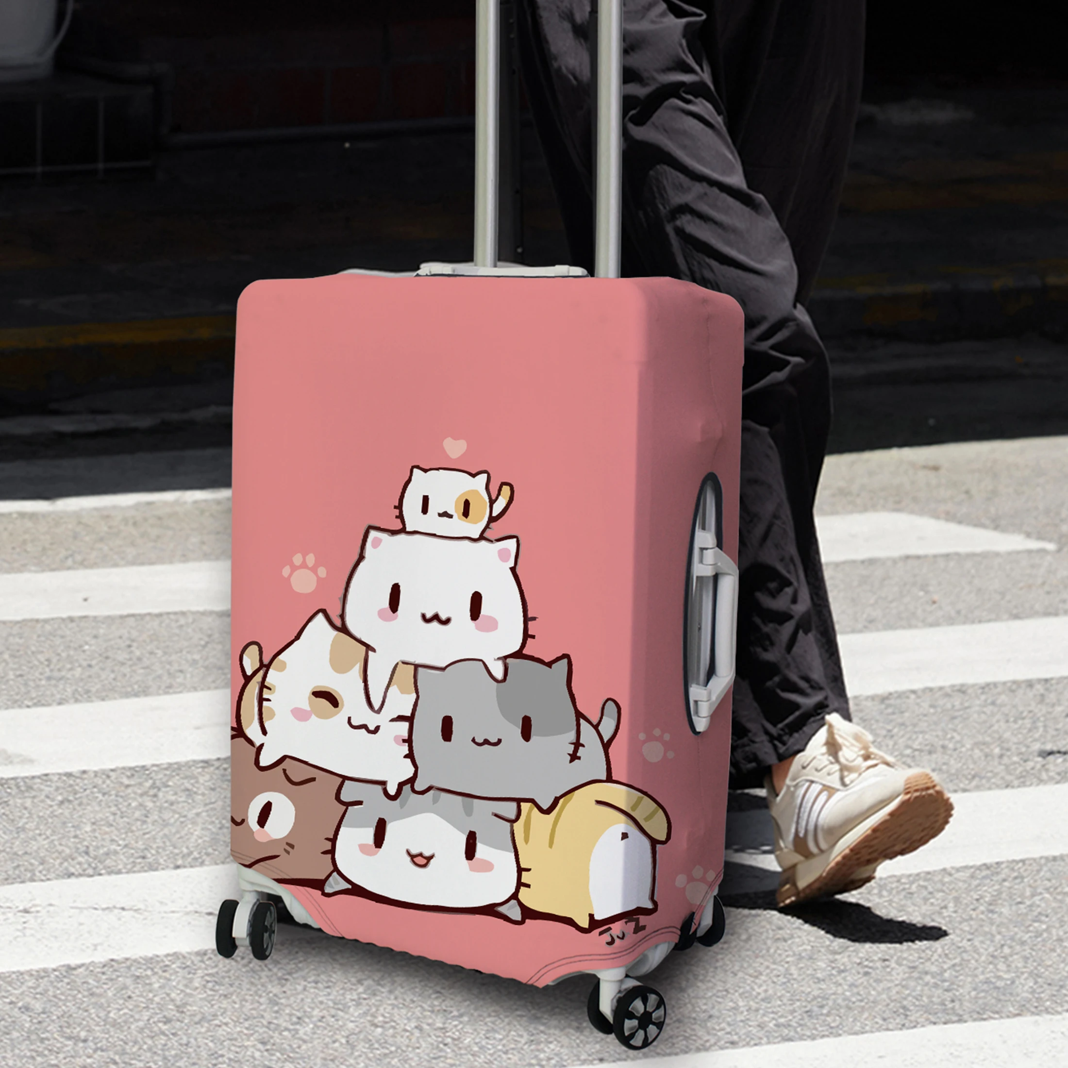 Luggage Cover Stretch Fabric Suitcase Protector Baggage Dust Case Cover Suitable for18-32 Inch Suitcase Case Travel Organizer