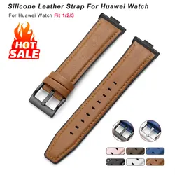Strap For Huawei Watch Fit 3 Watchband Leather Watchband Belt Bracelet for Huawei Watch Fit 3 2 1 Correa Replacement Accessories
