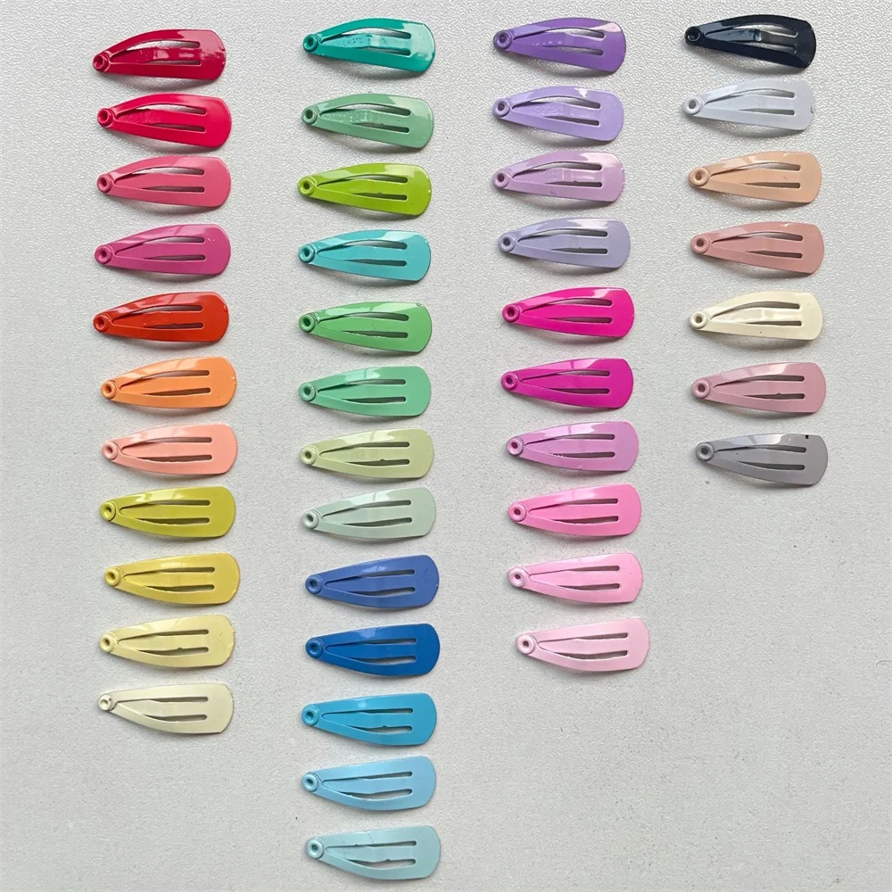 2cm Colorful Paint Mini Bb Water Droplet Clip Multiple Colored Pet Hairpin Hair Grooming Supplies for Puppy Dog Cat Accessories