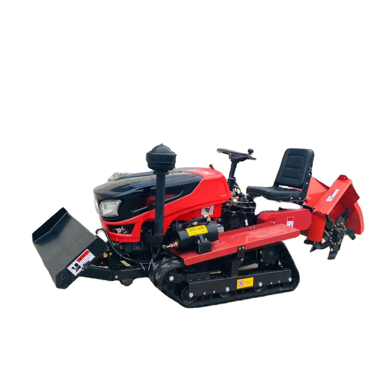 

Multifunctional Trench Digging Agricultural Tracked Tractor 25 horsepower 35 Micro Tiller Factory Direct Sale