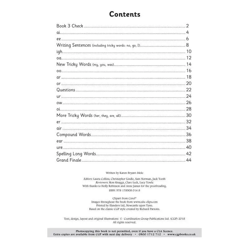 English Targeted Practice Book Phonics  Reception Book 4 CGP Books Coordination Group Publications 9781789080148 Book