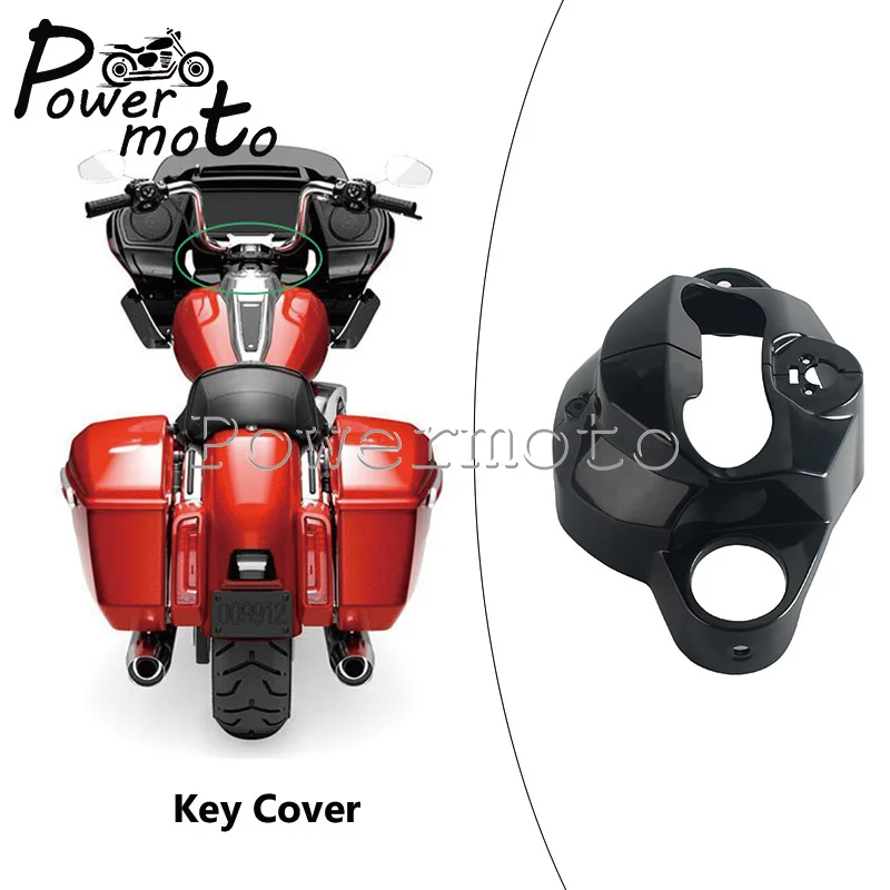 Motorcycle Front Key Cover Plastic Black Brand New Durable Look Enhance Overall For Harley Road Glide 121 Cubic Inch Engine 2024