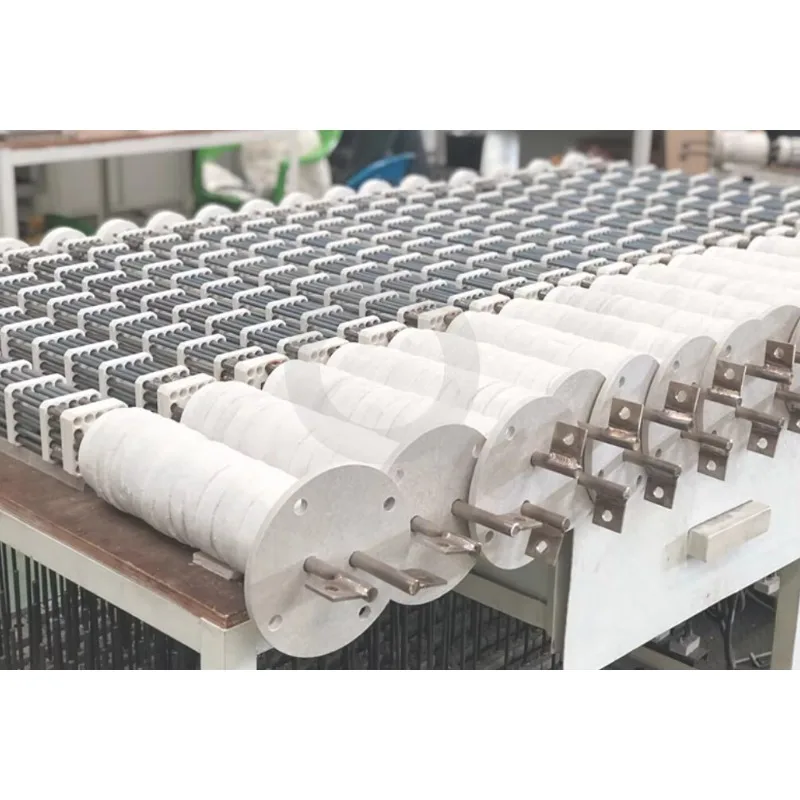 Custom 380V 30KW Electric Ceramic Bobbin Heater Radiant Tube Insert Heating Element for Industrial Furnace and Air Duct Heater