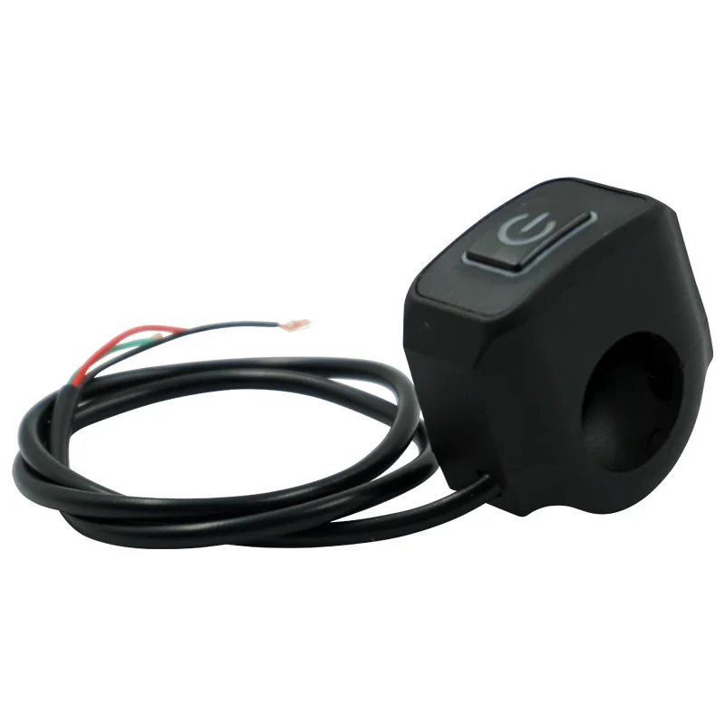 Universal Motorcycle Handlebar Control Switch Button 12V Connector Switch for Electric Star Pressure Waterproof with LED Light